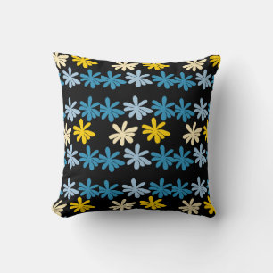 Hippie flowers cushion