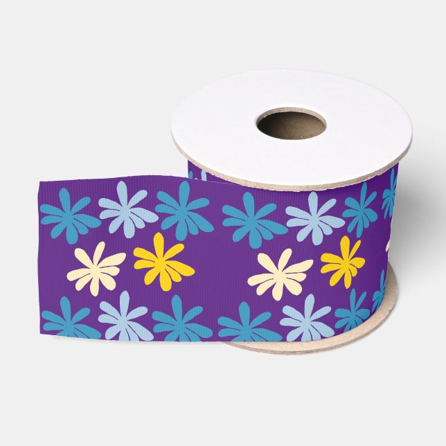 Hippie Flowers  Grosgrain Ribbon (Spool)