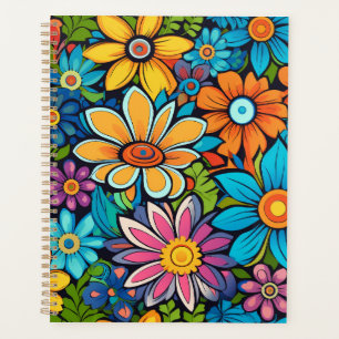 Hippie Flowers Planner