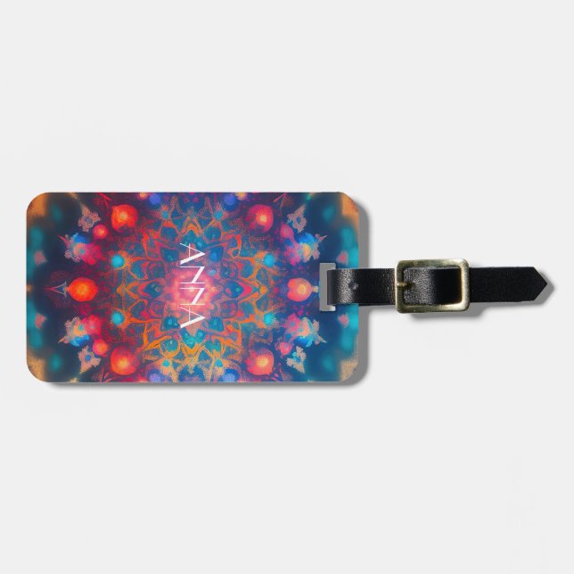 HIPPIE FRACTAL SPECTACULAR LUGGAGE TAG (Front Horizontal)