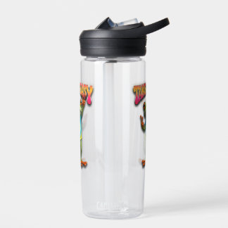 Hippie Frog Take it Easy Fun Colourful  Water Bottle