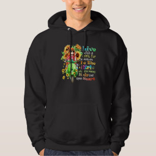 Hippie Girl Live With A Spirit For Adventure Hippi Hoodie