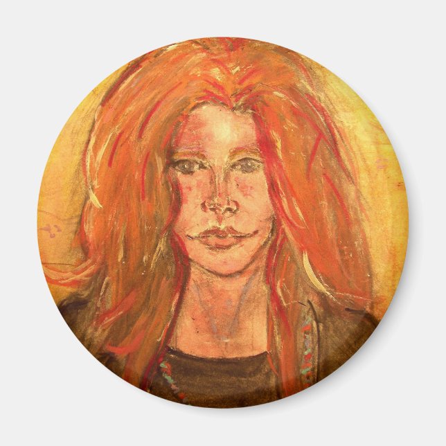 hippie girl magnet (Front)