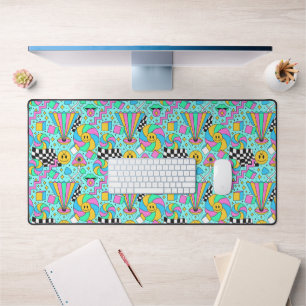 Hippie Graffiti Design Desk Mat