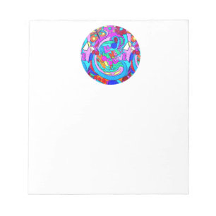 hippie groovy love notepad