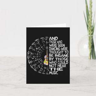 Hippie Guitar And Those Who Were Seen Dancing Peac Card