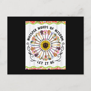 Hippie Guitar Postcard
