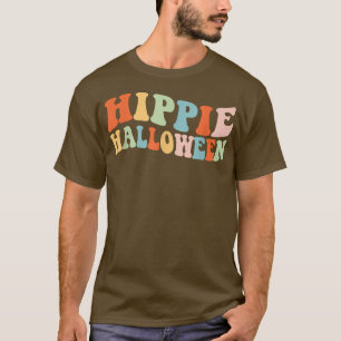 Hippie Halloween Ghost 60s 70s Costume Groovy Spoo T-Shirt