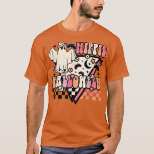Hippie Halloween Ghost 60s 70s Costume Groovy Spoo T-Shirt