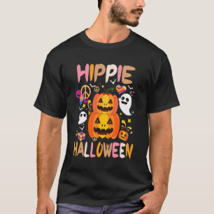 Hippie Halloween Ghost 60s 70s Costume Groovy Spoo T-Shirt