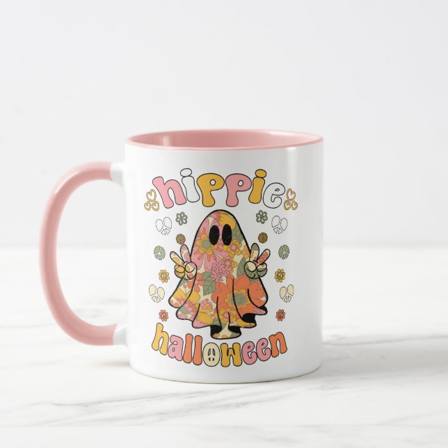 HIPPIE HALLOWEEN GHOST MUG (Left)