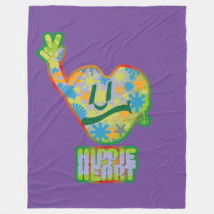 Hippie Heart ICON 2024 BY MASANSER Fleece Blanket