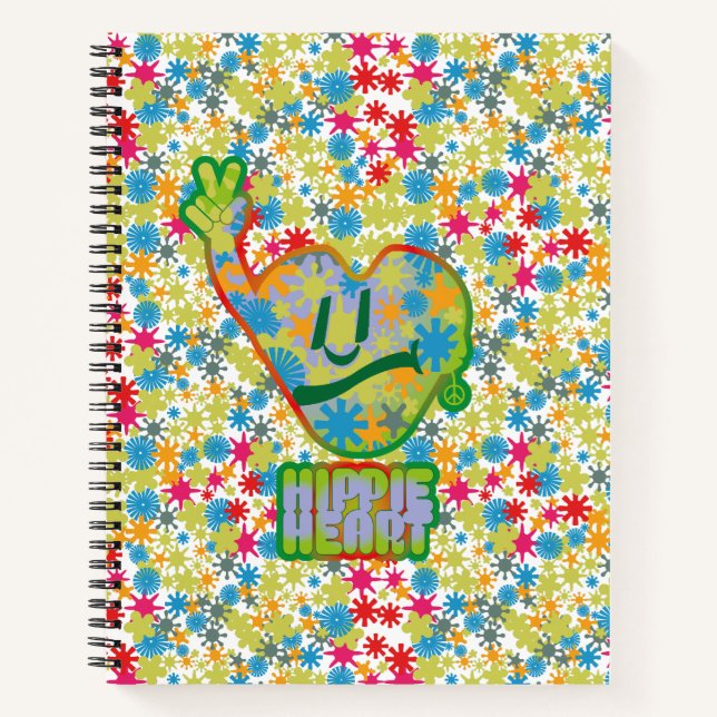Hippie Heart ICON 2024 BY MASANSER Notebook (Front)