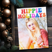 Hippie Holidays Colourful Christmas Family Photo