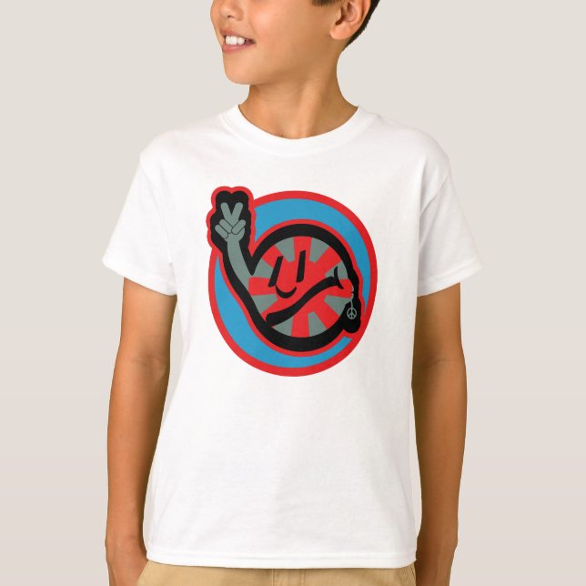 HIPPIE ICON flowers FACE 2023 BY MASANSER T-Shirt (Front)