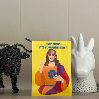 Hippie Jesus Custom Message Birthday