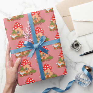 Hippie Let It Be Gnome Wrapping Paper