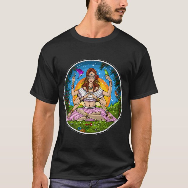 Hippie Meditation T-Shirt (Front)