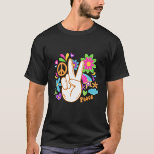 Hippie Movement Hippy Hipie Groovy Peace Bohemian T-Shirt