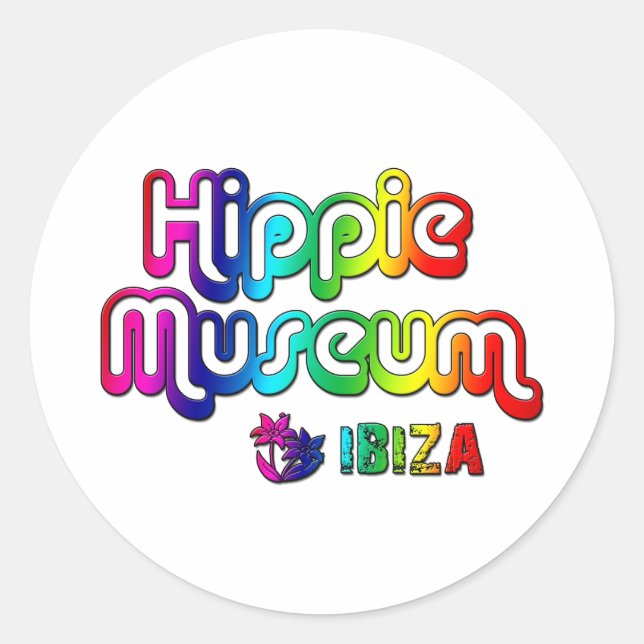 Hippie Museum Ibiza Classic Round Sticker (Front)