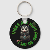 Hippie Opossum Stoned Vibes Funny Humour Custom