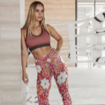 Hippie Orange Floating Floral Patterned | Leggings<br><div class="desc">Hippie Orange Floating Floral Patterned | Leggings - Get groovy with our 60's Hippie Collection Leggings great for everyday wear,  working out,  or just hanging out.</div>