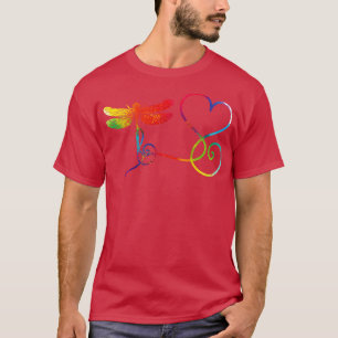 Hippie Peace Dragonfly T-Shirt