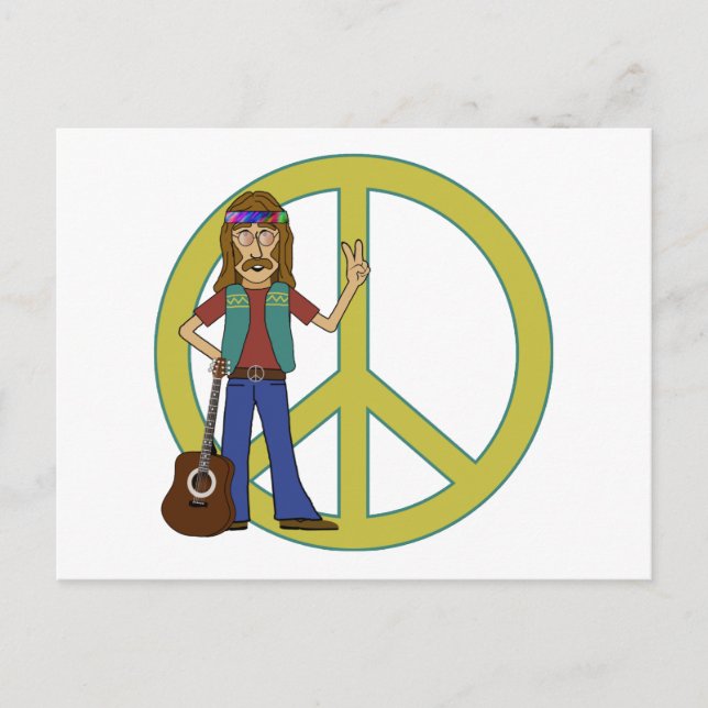 Hippie Peace Postcard (Front)