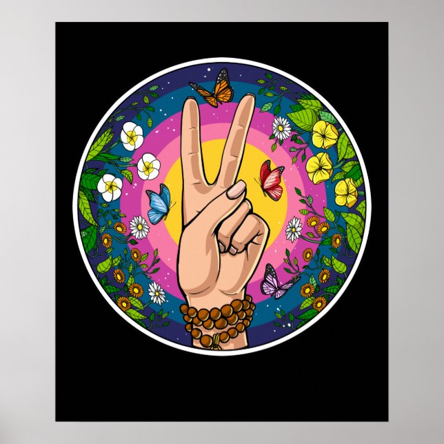 Hippie Peace Poster (Front)