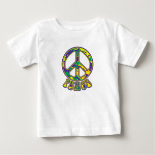 Hippie Peace Sign 60s 70s Baby T-Shirt