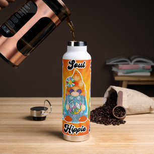 Hippie Peace Tie Dye Gnomes Tumbler Bottle