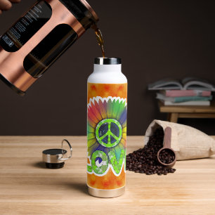 Hippie Peace Tie Dye Love Tumbler Bottle