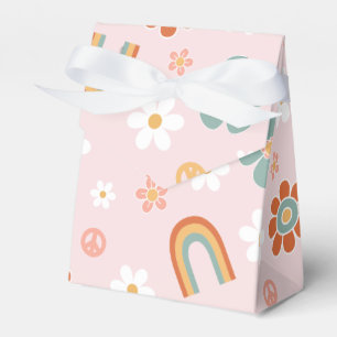 Hippie Rainbow Floral Birthday Favour Box