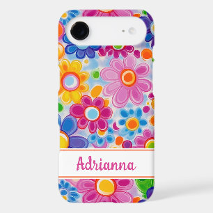 Hippie Retro Groovy Floral Personalised