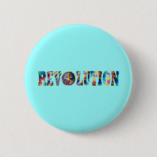 Hippie Revolution 6 Cm Round Badge