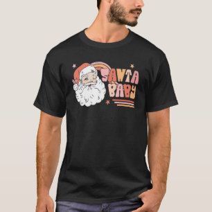 Hippie Santa Baby Rainbow Love Christmas Rainbow G T-Shirt