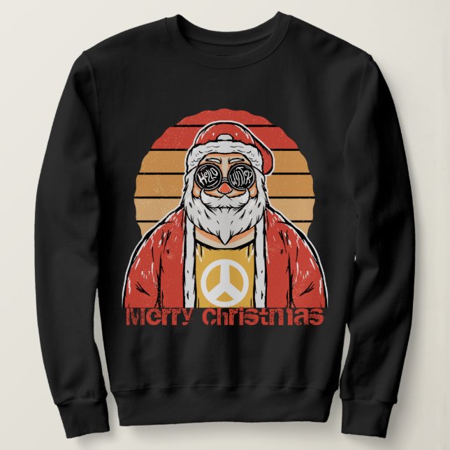 Hippie Santa Sweatshirt (Design Front)