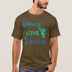 Hippie Science Gift Biology T-Shirt