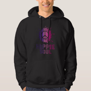 Hippie Soul Daisy Peace Symbol Flower For Men Wo Hoodie