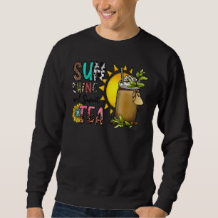 Hippie Sunshine And Sweet Tea Summer Vacation Beac Sweatshirt