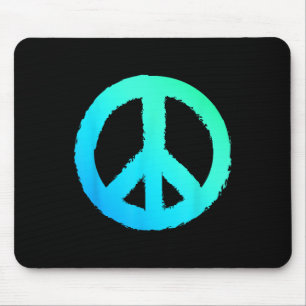 Hippie Symbol Anti-war Logo Peace Sign Mouse Pad