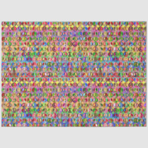 Hippie Tie-Dye Peace Pattern Decoupage Tissue Paper