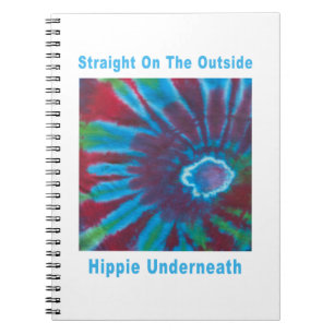 Hippie Tie Dye Spiral Notebook