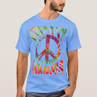 Hippie Tie Dye Vintage  Grandpa T-Shirt