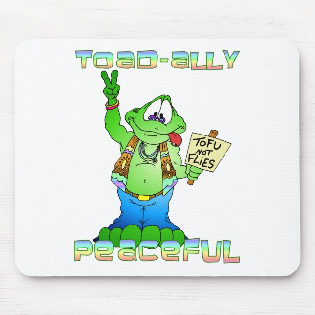 Hippie Toad Mouse Pad (Front)