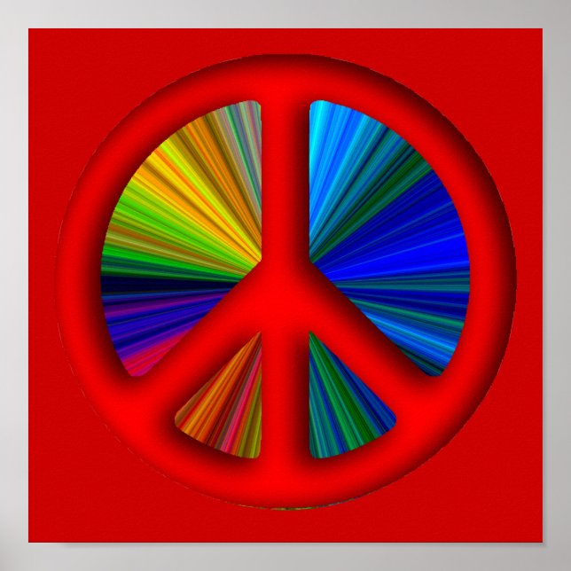 Hippie Trippy Peace Sign (Front)