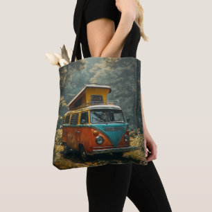 Hippie Van All-Over Print Tote Bag