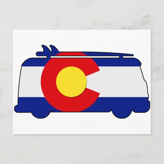 Hippie Van - Colorado Postcard (Front)
