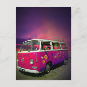 HIPPIE VAN Postcard