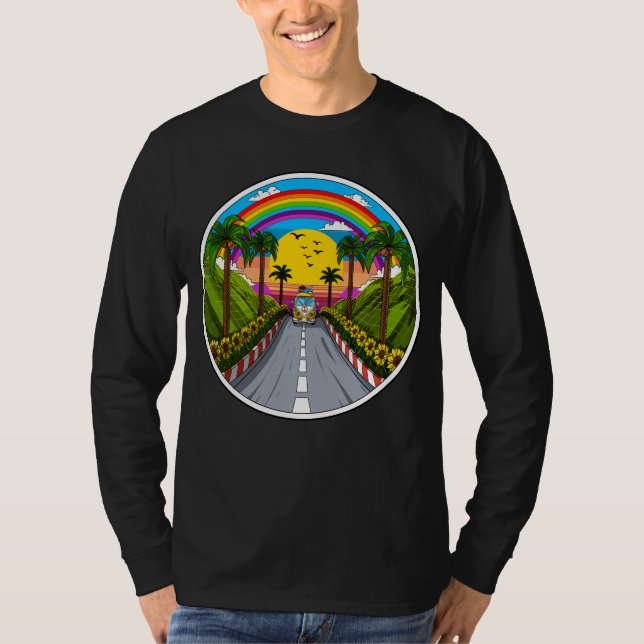 Hippie Van Vacation T-Shirt (Front)